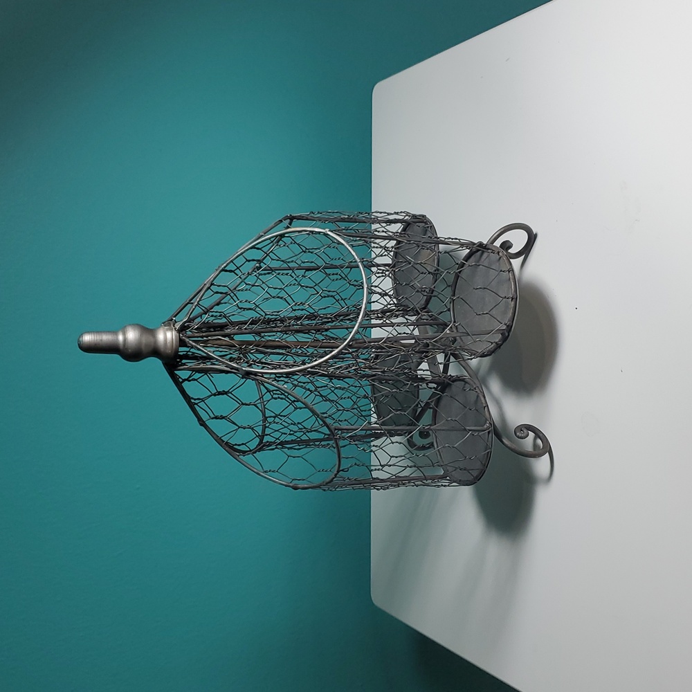 Spinning Black Wire Storage Organizer